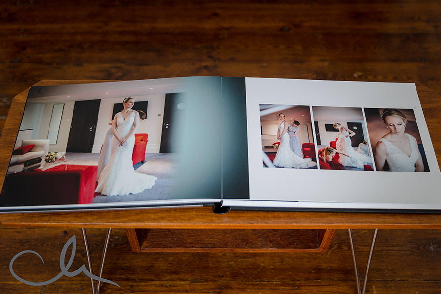 Italian digital wedding album designed by Catherine Hill Photography