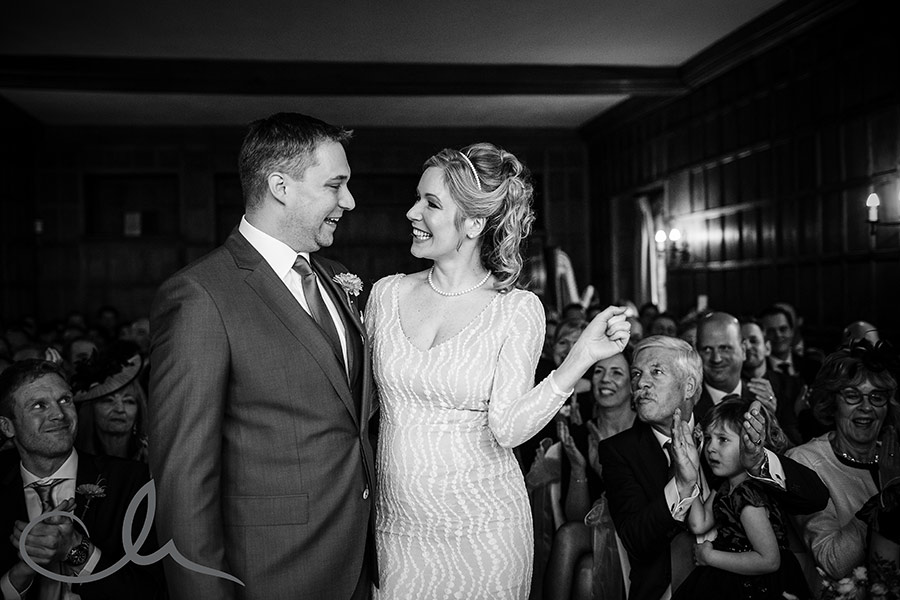 Lympne Castle Wedding Photos - couple are now newlyweds