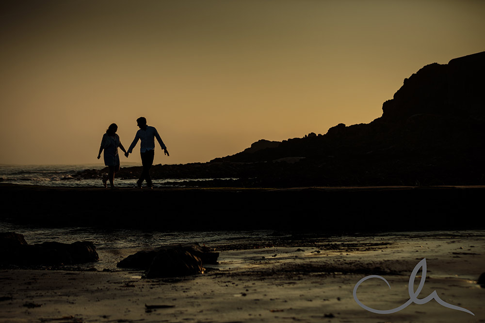 Eliza and Steve's Engagement Photography St Ouens Jersey