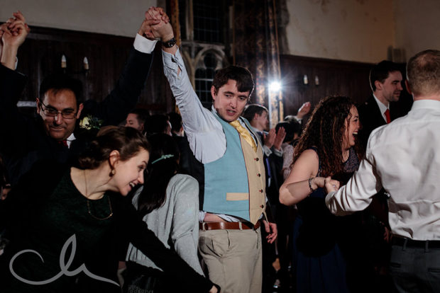 guests dance to a Cèilidh at Lympne Castle