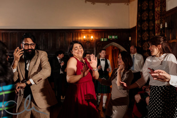 guests dance to Iranian music at a Lympne Castle