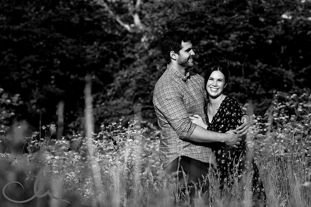 James and Maddy's countryside pre-wedding photography